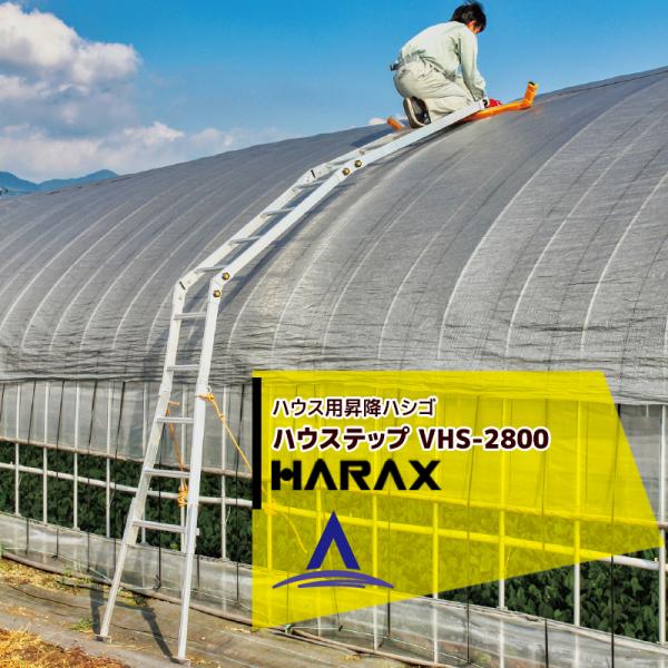 ハラックス HARAX ハウス用昇降ハシゴ 農業用パイプハウス用 ハウステップ VHS-2800 分...