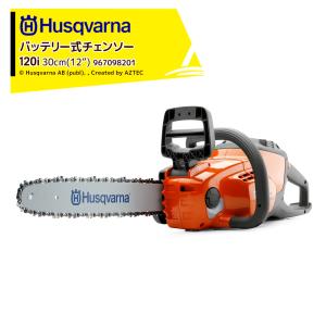 Husqvarna｜ハスクバーナ バッテリー式チェンソー バッテリー急速充電器セット品 120i 30cm(12