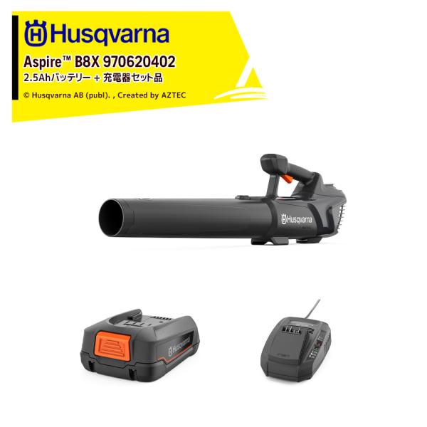 ハスクバーナ Husqvarna Aspire B8X ブロワー 970620402 + P4A 1...