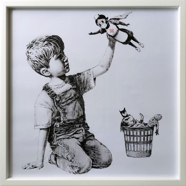 Banksy｜バンクシー アートフレーム Game Changer 【bicosya/美工社】 IB...