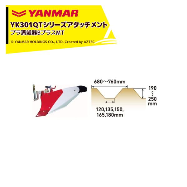 ヤンマー YANMAR<うね立てアタッチメント>耕運機オプション YK301QTシリーズ用 プラ溝竣...