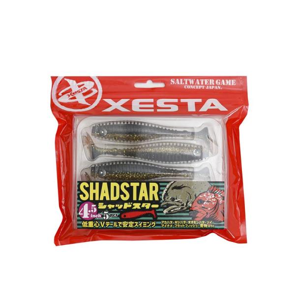 ゼスタ(Xesta) シャッドスター(SHAD STAR) 6インチ W024 KBKGD クロキン