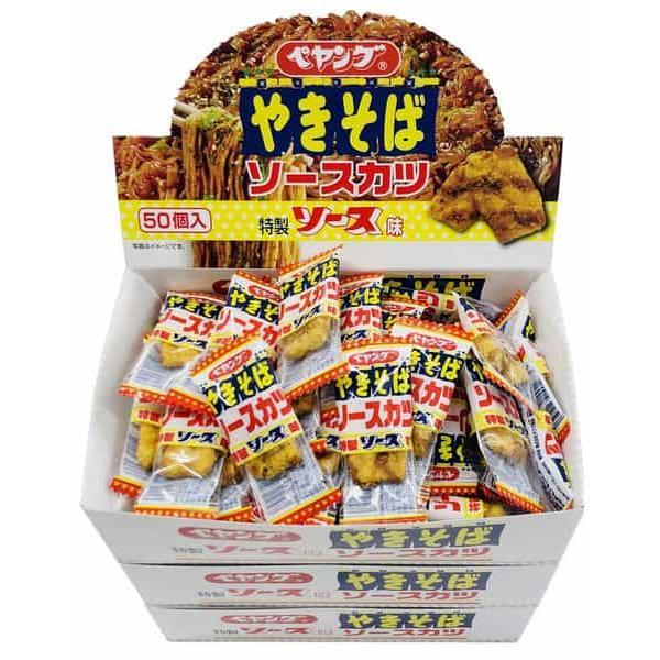 リアライズプラニング ペヤングソースカツスナック 50袋入り×3箱