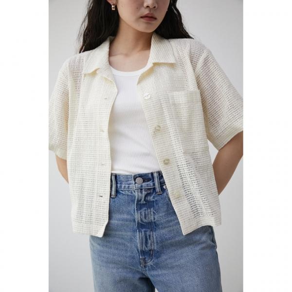 COTTON MESH HALF SLEEVE SHIRT/コットンメッシュハーフスリーブシャツ/レ...