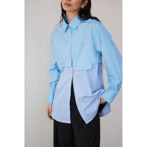 【PLUS】マルチウェイデザインシャツ/レディース/トップス シャツ　ブラウス  長袖 ブランド AZUL PLUS｜azulbymoussy