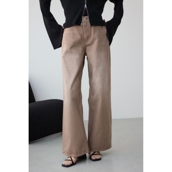 AZUL DENIM カラーワイドデニム/レディース/ボトムス デニムパンツ  ロング【SALE】