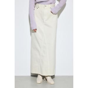 AZUL DENIM カラーストレートデニムスカート/レディース/ボトムス スカート  ロング