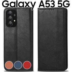 Galaxy A53 5G 手帳型 スマホケース galaxya53 ギャラクシーa53 チェック柄 合革 レトロ 手帳 ケース チェックライン手帳ケース ポイント消化