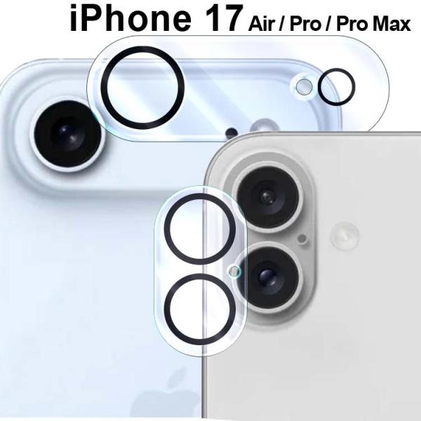 iPhone17 カメラフィルム Air Pro Pro Max カメラレンズ保護 ガラスフィルム ...