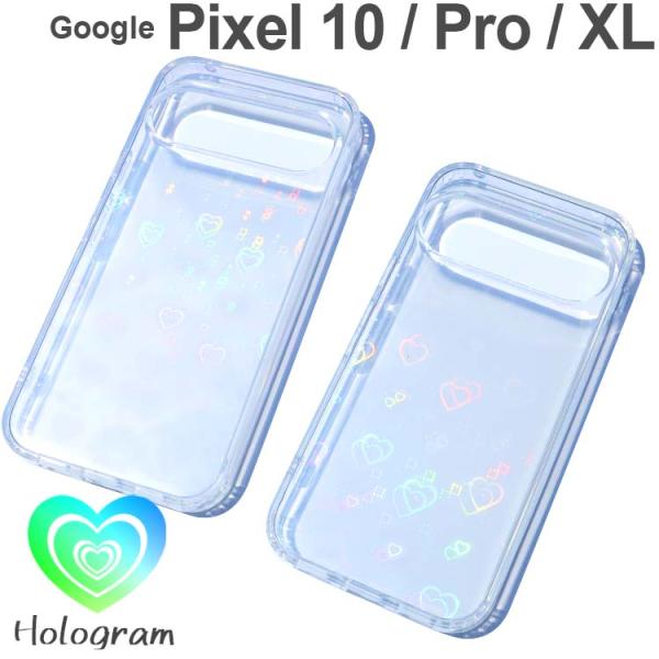Google Pixel 10 ケース Pro ProXL レーザー ハート TPUケース ピクセル...
