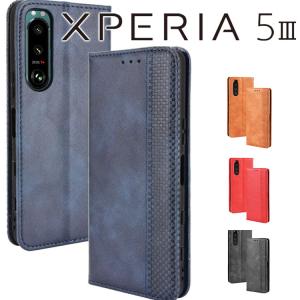 Xperia 5 III 手帳型ケース チェック柄