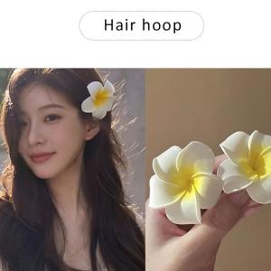プルメリア 花のヘアピン ピンク ホワイト ア...の詳細画像1