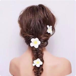 プルメリア 花のヘアピン ピンク ホワイト ア...の詳細画像2