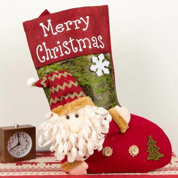 クリスマス 飾り 北欧 靴下 長靴 サンタ ブーツ ツリー プレゼント入れ オーナメント 雪だるま ...