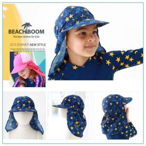 キッズスイムキャップ 帽子キッズ 日よけ付き  ツバ付