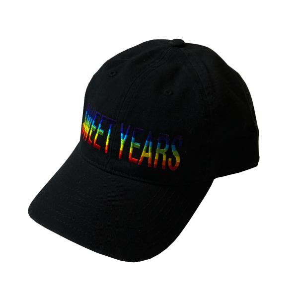 SWEET YEARS スウィートイヤーズ ベースボールキャップ レインボー 虹10082SYB 黒