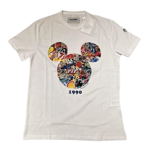 オーサム AWESOME クルーネック 半袖 Ｔシャツ ミッキーマウス ART アート2412230...