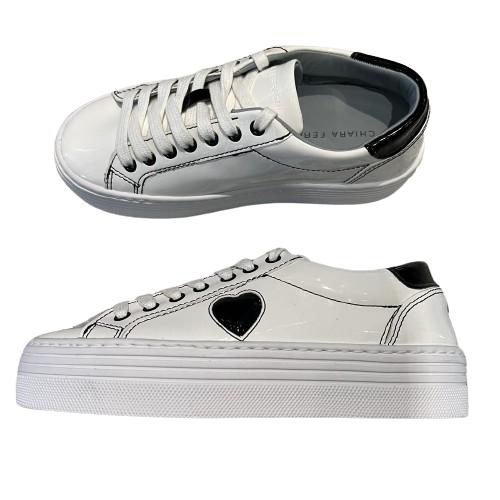 CHIARA FERRAGNI キアラフェラーニ スニーカー 厚底 新作2536bianco-36