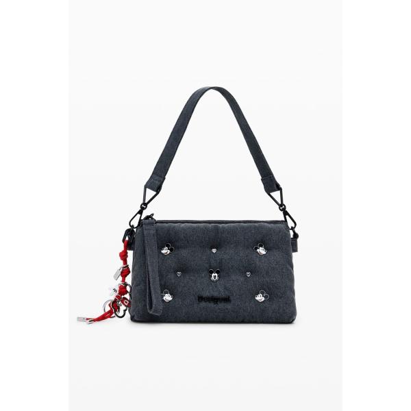 Desigual デシグァル ハンドバッグ ショルダーバッグ　ポーチ　ミッキー ブラックデニム　25...