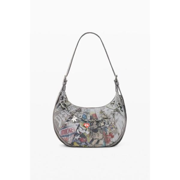 Desigual デシグァル ハンドバッグ ショルダーバッグ　ミッキー ブラックデニム　ミッキー〓ミ...