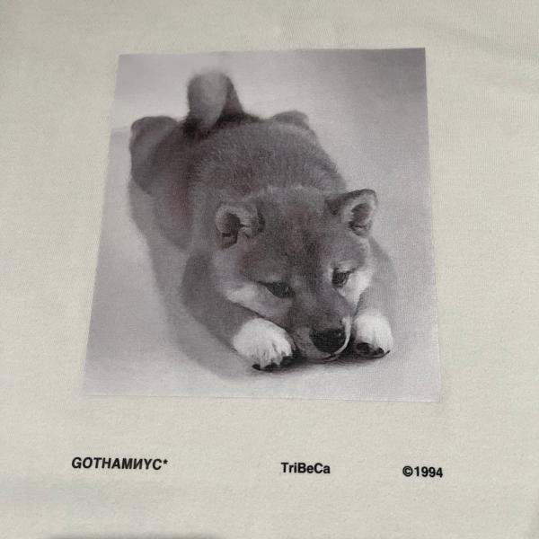 GOTHAM.NYC ゴッサム ニューヨーク エヌワイシーＴシャツ 犬、柴犬、GN1410W 白