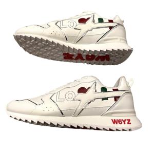 未使用　イタリアブランド　W6YZ 希少　スタイリッシュ　1点のみ　レザー W6YZ（ウィズ） スニーカー JUST SAY WIZZ ジャストセイウィズ