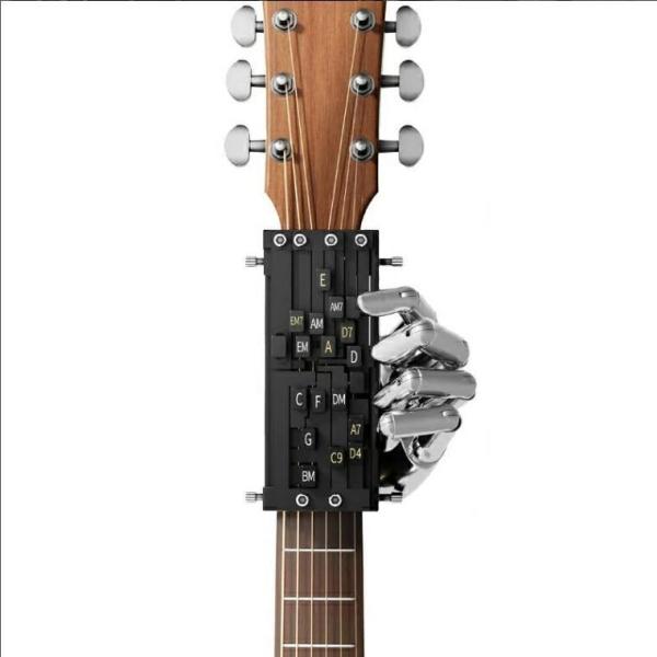 2024最新型 ギターコードプレッサー、ギターアタッチメントギター学習ツール、ワンキーコードアシスト...