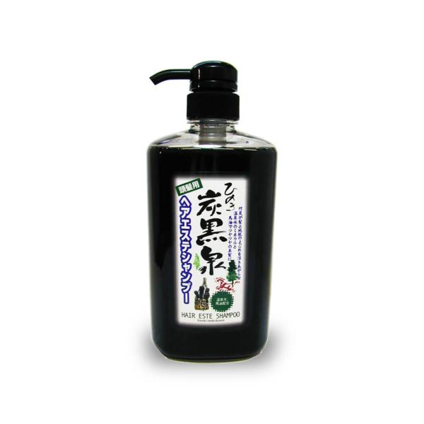 ヘアエステ シャンプー ひのき炭黒泉 ポンプタイプ 700ml