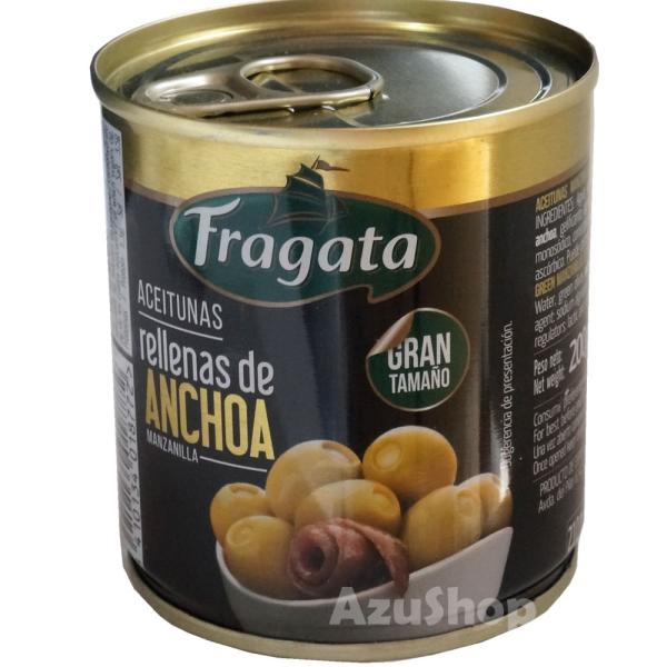 アンチョビ入りオリーブ 缶詰 85g  スペイン産 グリーンオリーブ フラガタ (Fragata A...