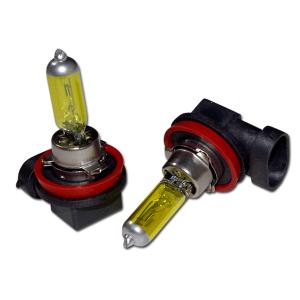 (AZ) ラクティス 前期 H17.9〜H19.11 NCP・SCP10#系 H11 ハロゲンバルブ イエロー/黄色 12V55W 2本セット (ネコポス送料無料) アズーリ
