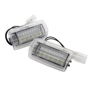 AZ製 ハリアー ACU/MCU/GSU/MHU3# ツインカラー LED ドア カーテシ ランプ 2個セット　ホワイト 白 レッド 赤｜azzurri