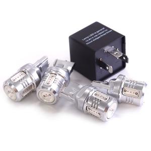 カリーナED H1.9〜H5.9 ST18系  フロント リア ウインカー LED 3ピンICリレーB+T20 7.5W アンバー 4本｜azzurri