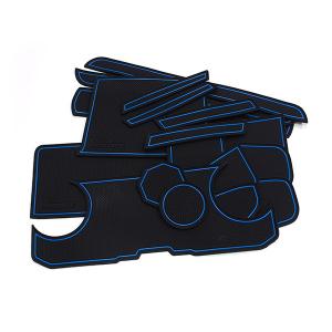 ★在庫処分品★ ラバーマット ハスラー MR52S  ドアポケットマット/シート 滑り止め ブルー 18P  ドレスアップ効果 【車種専用設計＋安心の1ヵ月保証】