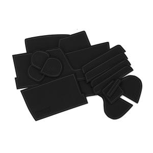 N-WGN JH3/4 ドアポケットマット/シート 滑り止め (新型ラバーマット) ブラック 17P   車種専用設計 ネコポス