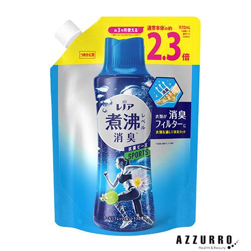 P&amp;G レノア 煮沸レベル 消臭抗菌ビーズ スポーツ クールリフレッシュ＆シトラスの香り 詰め替え ...