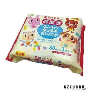 Life-do.Plus ライフ堂 弱酸性 ふんわりリタッチのおしりふき 80枚×3個パック【ドラッグストア】【宅急便対応】