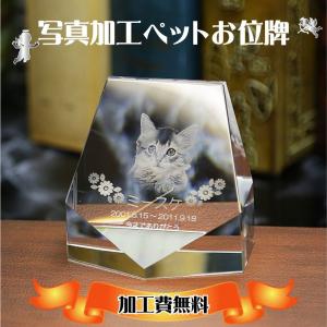ペット 手元供養 メモリアル 位牌 ペット位牌 遺影 仏壇 仏具 クリスタル位牌 供養 本位牌