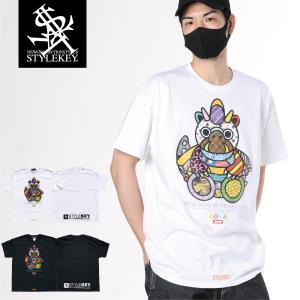 STYLEKEY スタイルキー 半袖Tシャツ PATCHWORK DORA S/S TEE(SK22SU-SS10) ストリート ドラちゃん ヒップホップ レゲエ B系 バンド｜b-bros