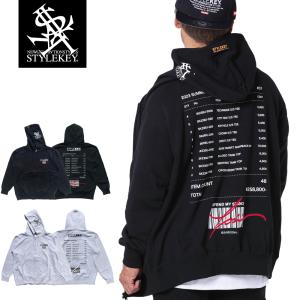 STYLEKEY(スタイルキー) ジップスウェットパーカー VOUCHER ZIP HOOD SWEAT(SK23FW-SWJK01) ストリート ヒップホップ バンド B系 大きいサイズ｜b-bros