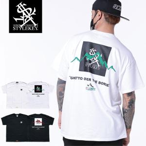 STYLEKEY スタイルキー 半袖Tシャツ MOUNTAIN S/S TEE(SK23SU-SS10) ストリート ヒップホップ レゲエ ロック B系 バンド ロゴ 大きいサイズ｜b-bros