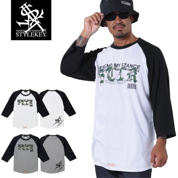 STYLEKEY スタイルキー ラグラン7分袖Tシャツ DOMINION 7R/S TEE (SK2...