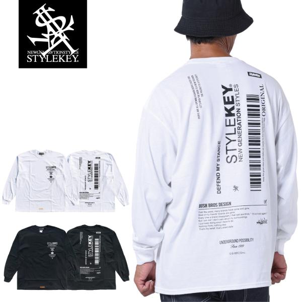 STYLEKEY(スタイルキー) 長袖Tシャツ RECEIPT L/S TEE(SK24FW-LS0...
