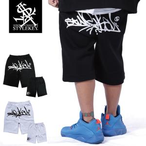 STYLEKEY(スタイルキー) スウェットショートパンツ WRITING SWEAT SHORT PANTS(SK24SP-SWSPT02) ストリート系 ヒップホップ B系 ロゴ 大きいサイズ｜b-bros