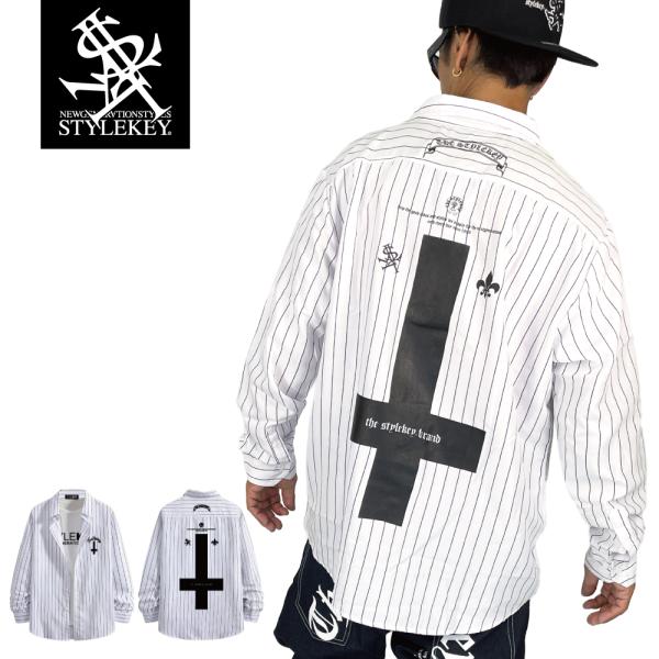 STYLEKEY スタイルキー 長袖ストライプシャツ SECRET TEMPLE L/S BIG S...