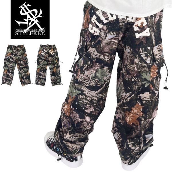 STYLEKEY スタイルキー 総柄カーゴパンツ SAFARI PARACHUTE CARGO PA...