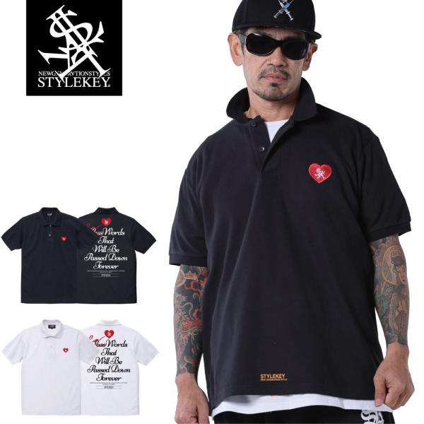 STYLEKEY スタイルキー ポロシャツ LOVE WORD 鹿の子 S/S POLO(SK25S...