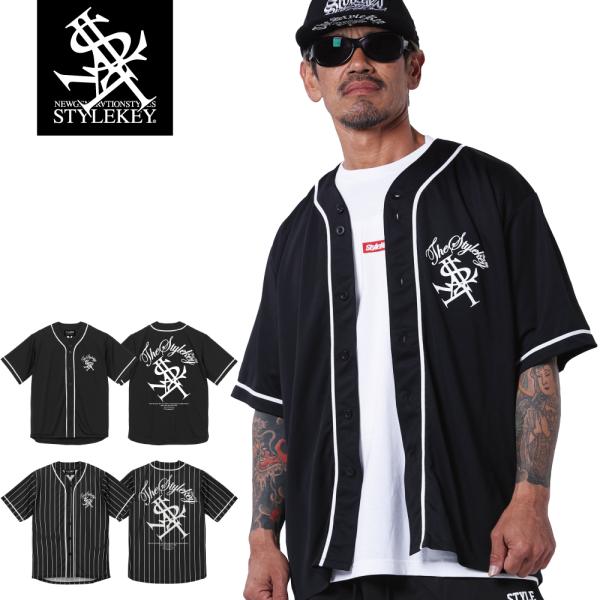 【ドラマ着用商品】STYLEKEY スタイルキー ベースボールシャツ ROYAL SCRIPT BA...