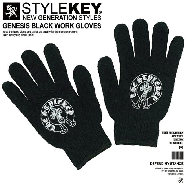 STYLEKEY スタイルキー ワークグローブ GENESIS BLACK WORK GLOVES(...