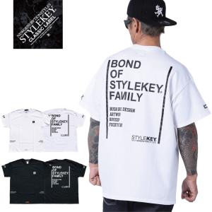 STYLEKEY CLASSIC LABEL スタイルキー クラシック・レーベル 半袖Tシャツ PLACEMENT S/S TEE(SK99CL-SS37) ストリート系 B系 HIPHOP テキスト 大きいサイズ｜b-bros