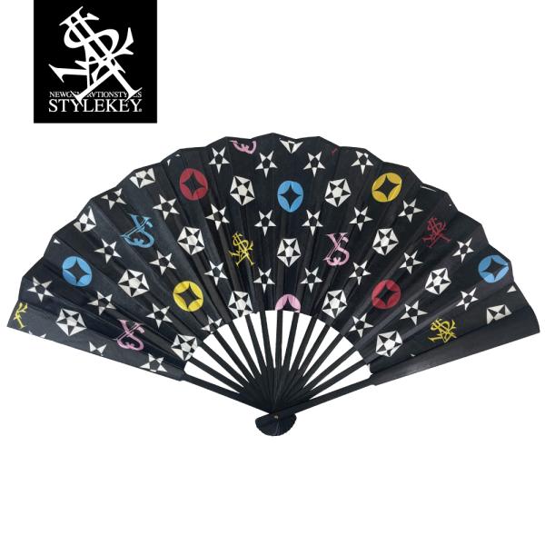 STYLEKEY (スタイルキー) 扇子 MULTI MONO BIG FOLDING FAN (S...